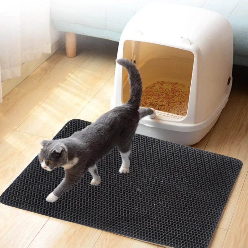 Almohadilla de Arena para Gatos con Filtro de Seguridad