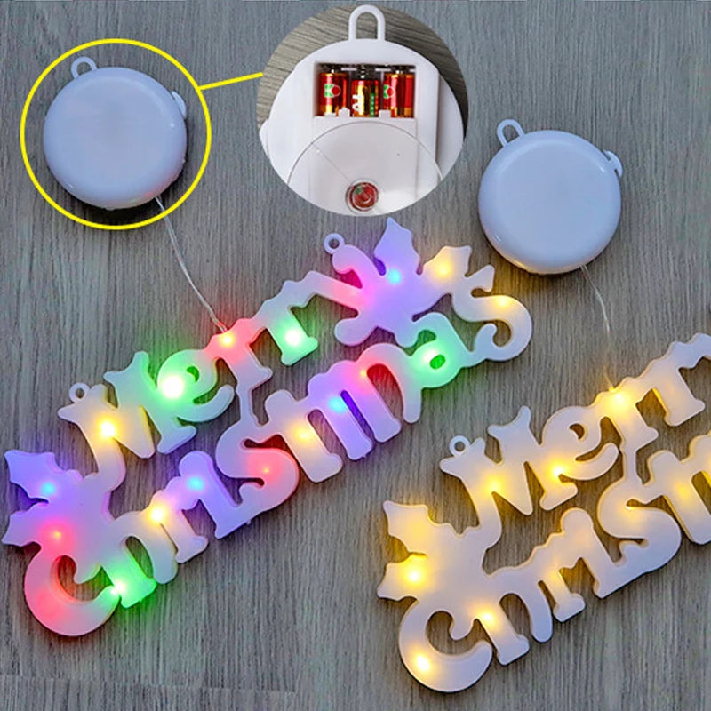 Merry Christmas LED Strings Letter Lights
