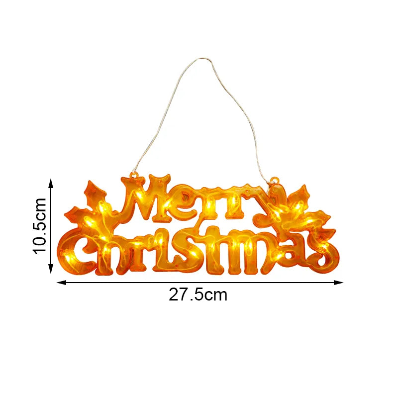 Merry Christmas LED Strings Letter Lights