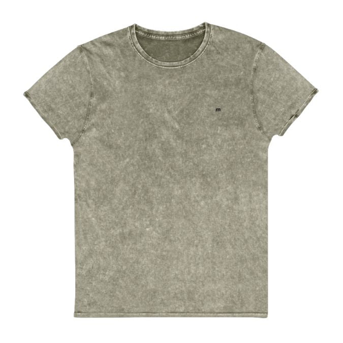 Camiseta Denim Premium Bordada - silueta foto personalizada