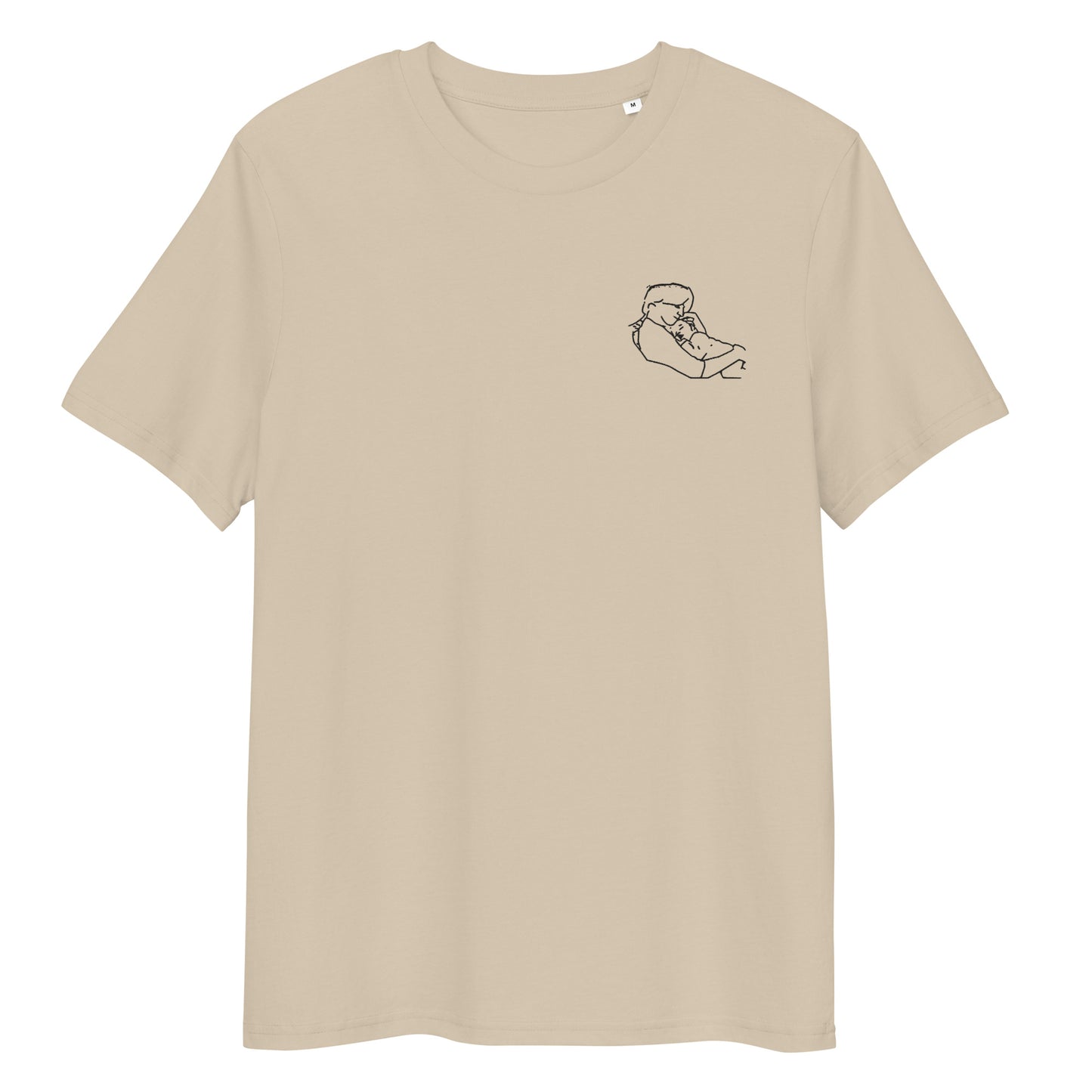 Camiseta Premium bordada personalizada con foto - silueta