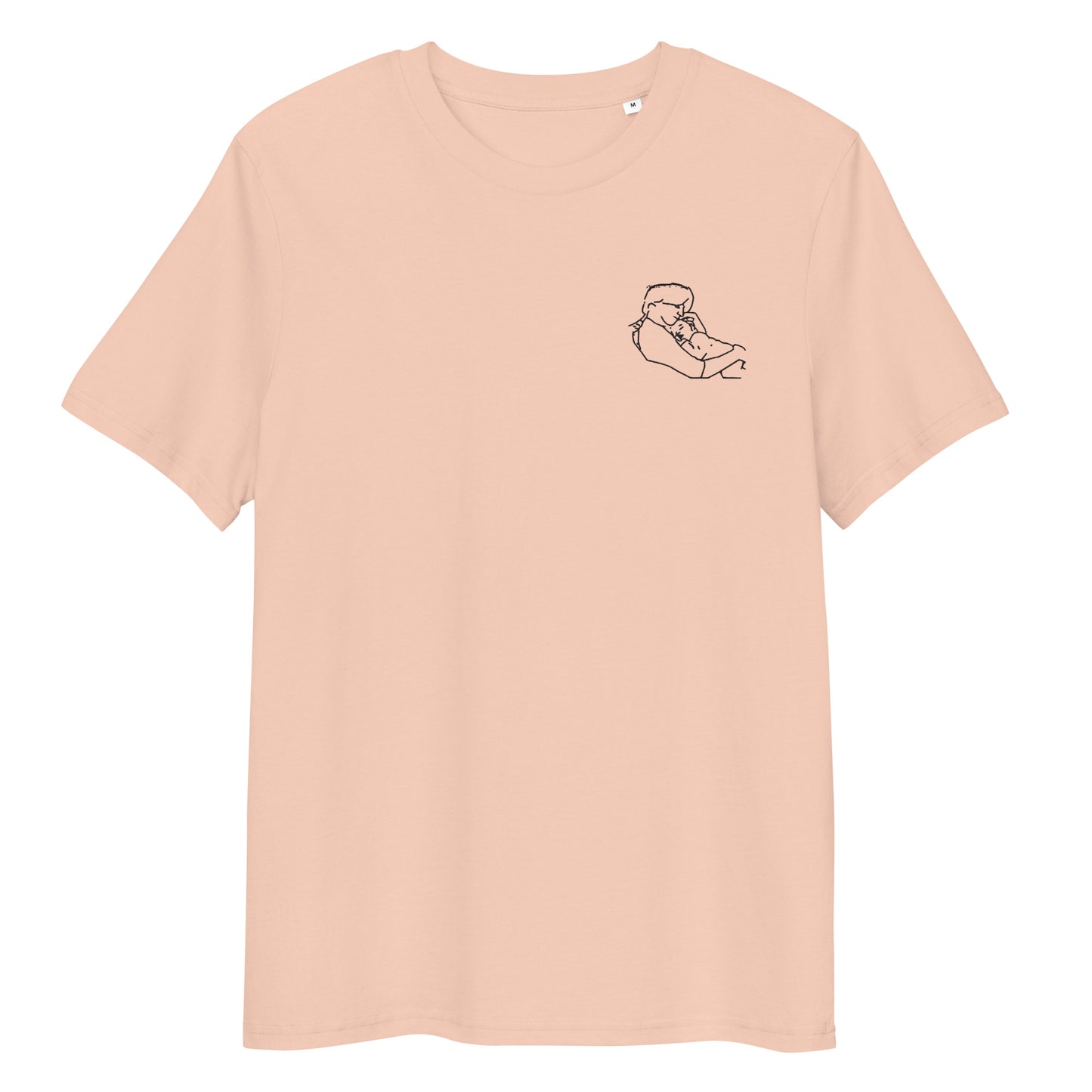 Camiseta Premium bordada personalizada con foto - silueta