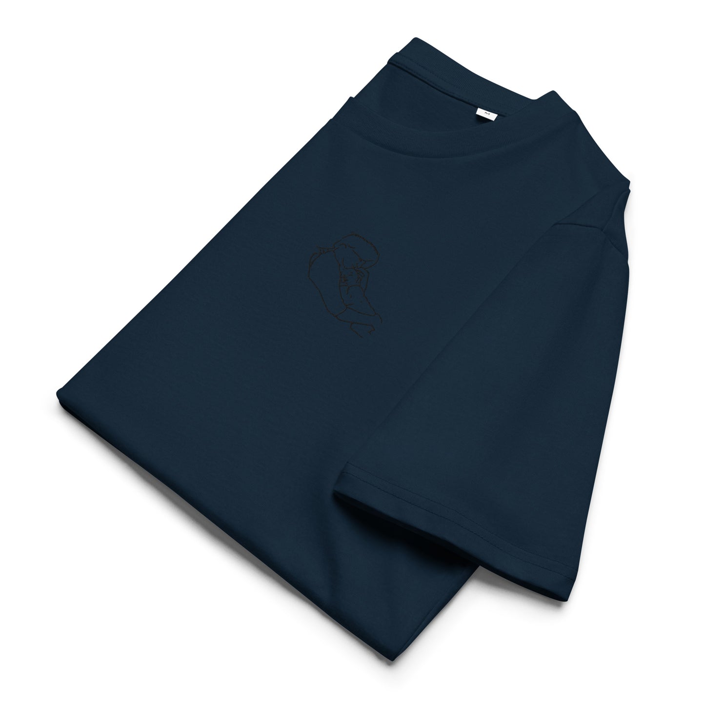 Camiseta Premium bordada personalizada con foto - silueta