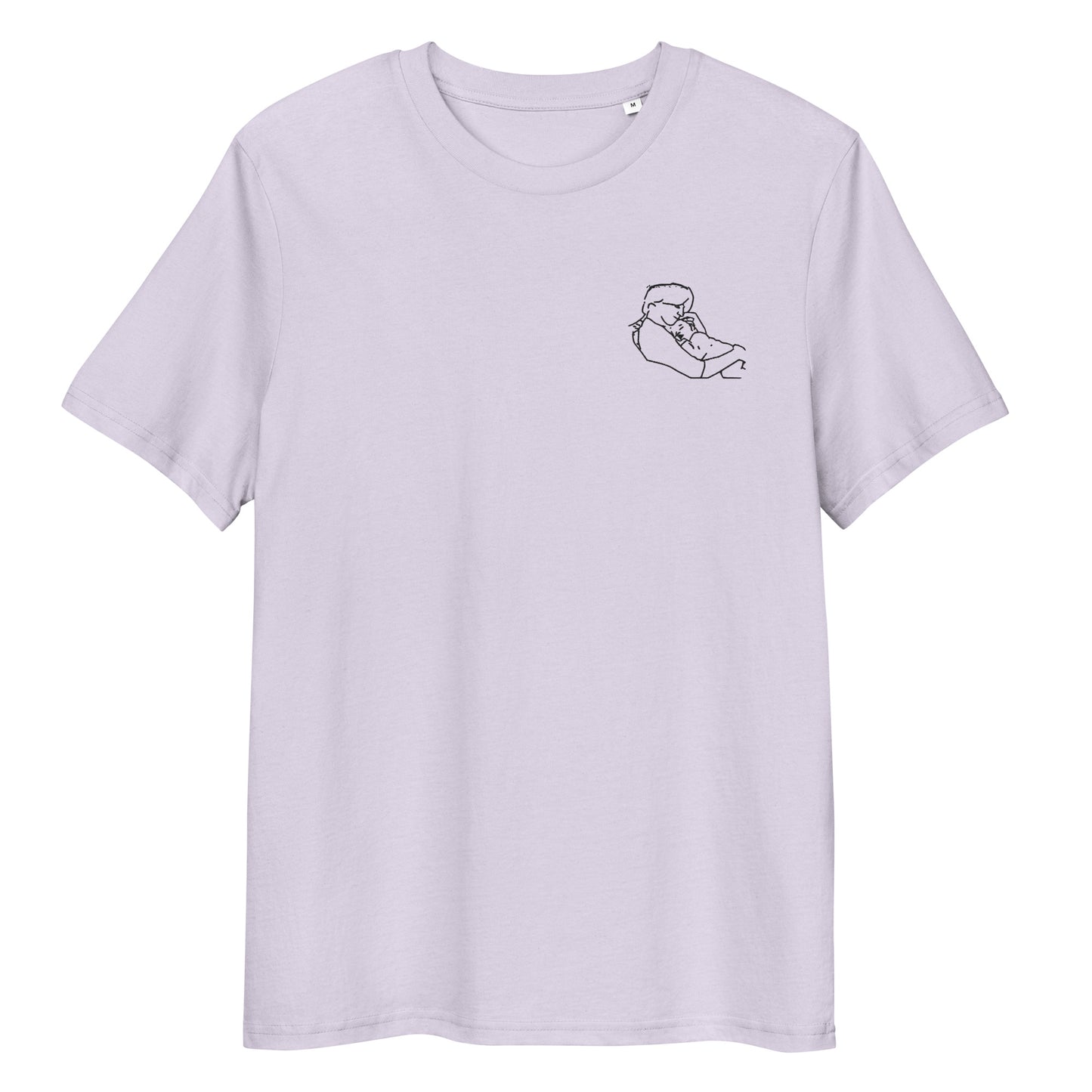 Camiseta Premium bordada personalizada con foto - silueta