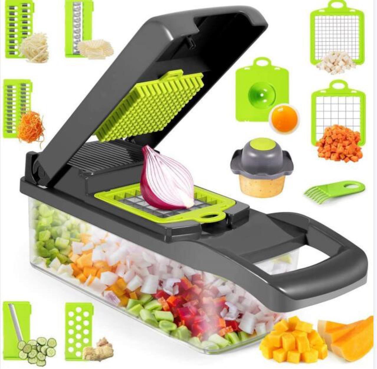 Cortador de Verduras Multiusos 12 Tipos de Corte en 1