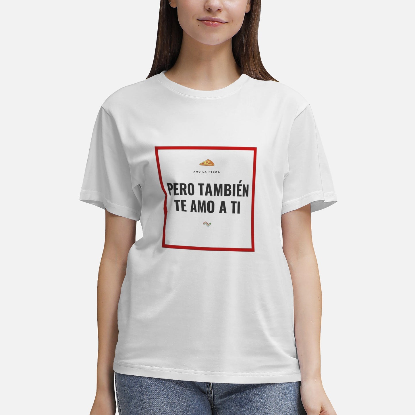 Amo la pizza - camiseta manga corta unisex