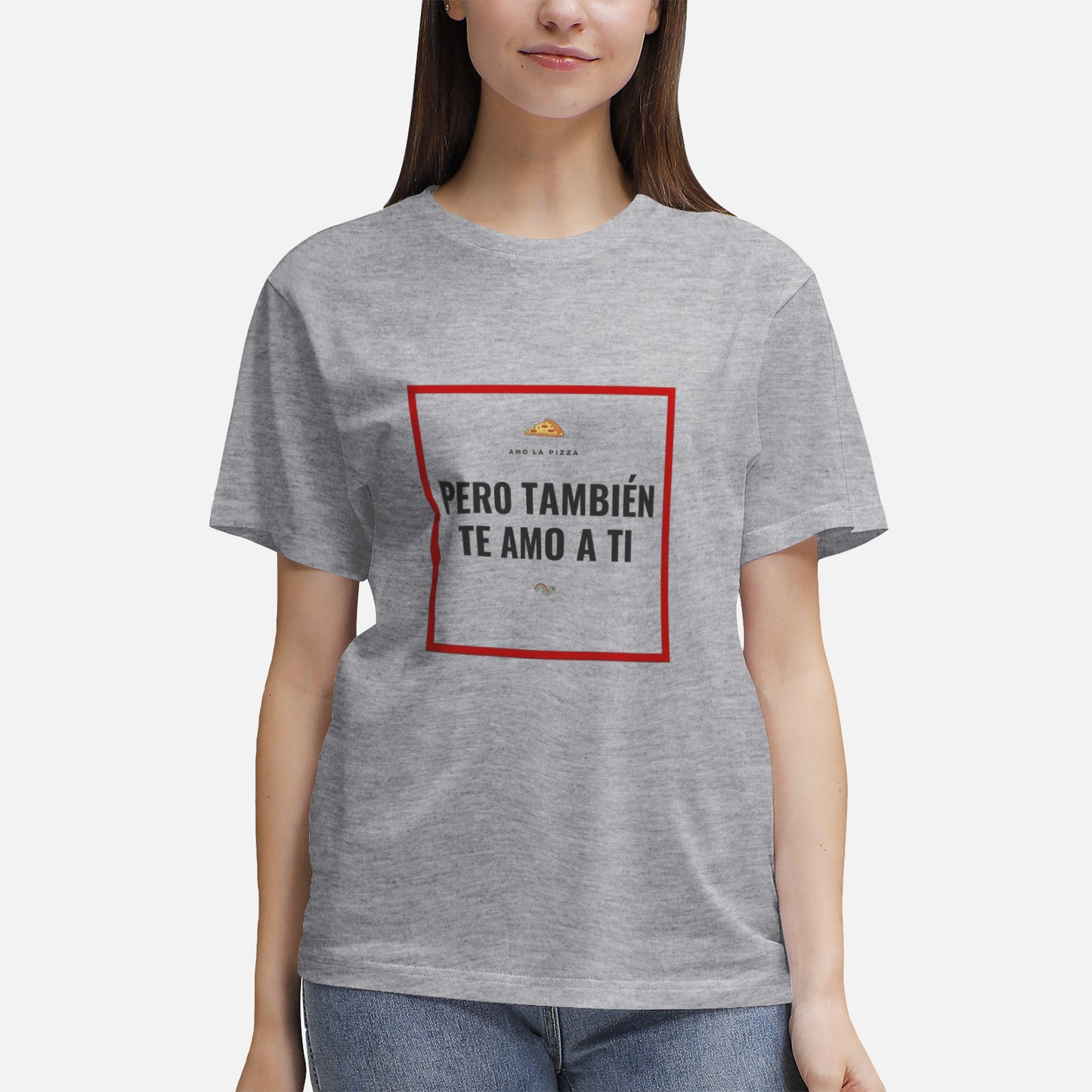 Amo la pizza - camiseta manga corta unisex