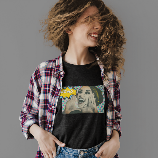 WoW Pop art - Camiseta de cuello redondo unisex