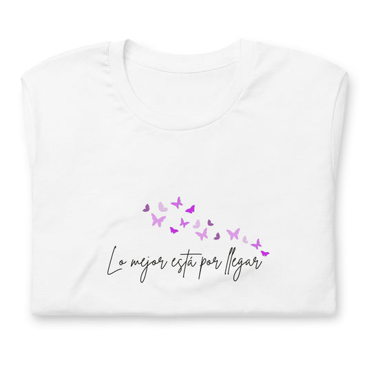 Lo mejor está por llegar (minimalista) - Camiseta de manga corta unisex