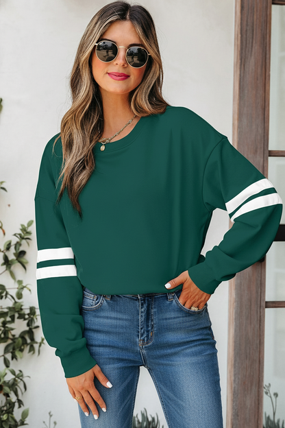 Conjunto sudadera y short estilo varsity – Comfy & Chic