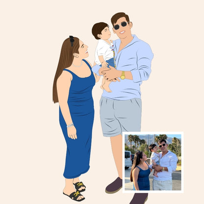 Retrato de foto personalizado minimal