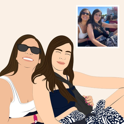 Retrato de foto personalizado minimal