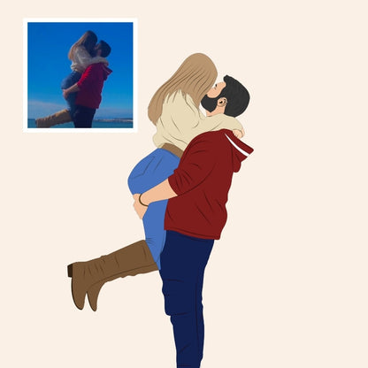 Retrato de foto personalizado minimal