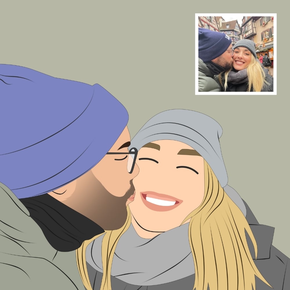 Retrato de foto personalizado minimal