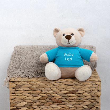 Osito de Peluche personalizado - azul atolón
