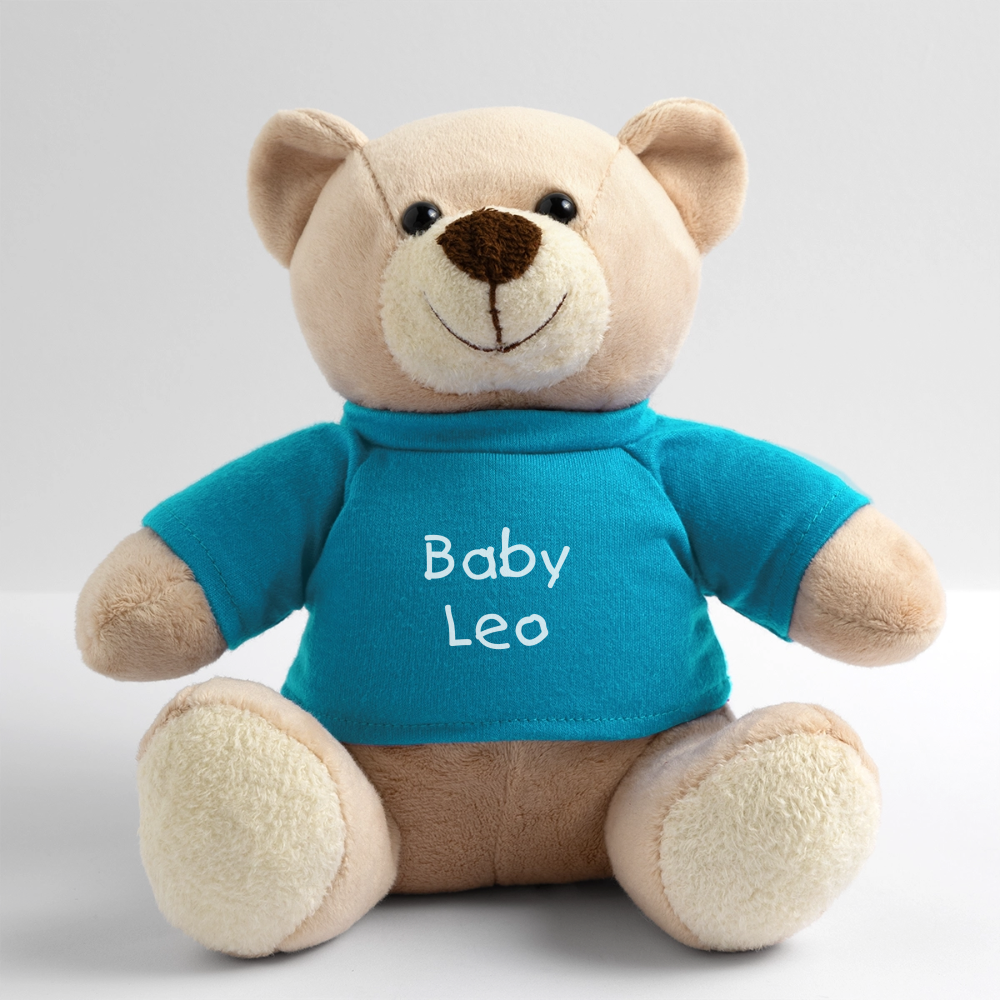 Osito de Peluche personalizado - azul atolón