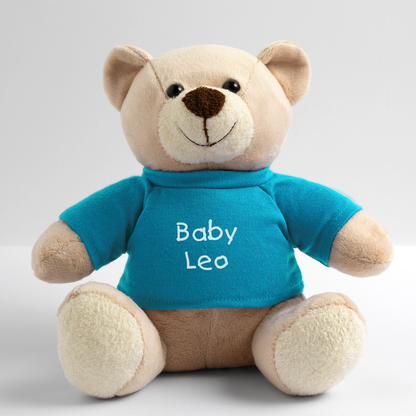 Osito de Peluche personalizado - azul atolón