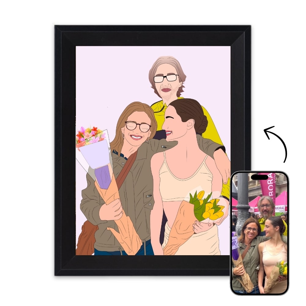 Retrato de foto personalizado minimal