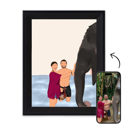 Retrato de foto personalizado minimal