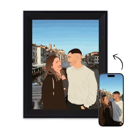 Retrato de foto personalizado minimal