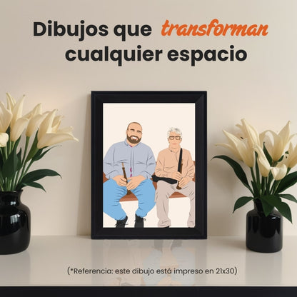 Retrato de foto personalizado minimal