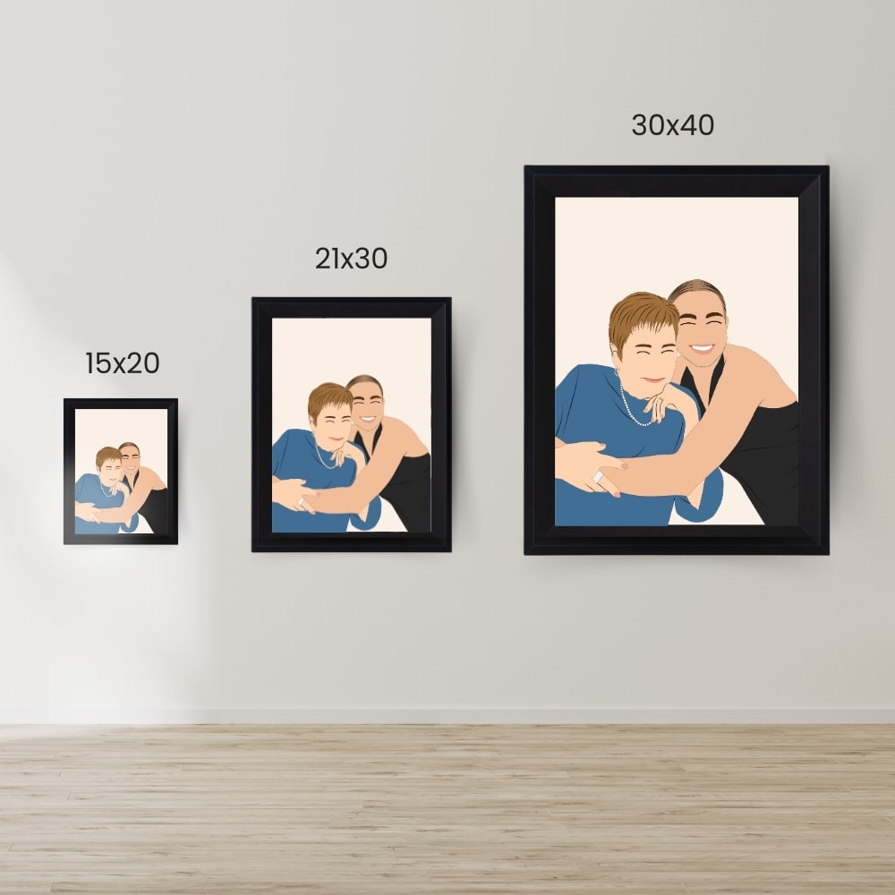 Retrato de foto personalizado minimal