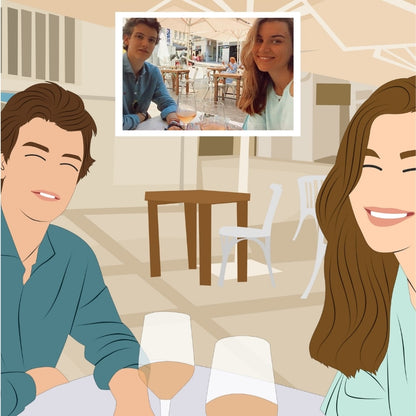 Retrato de foto personalizado minimal