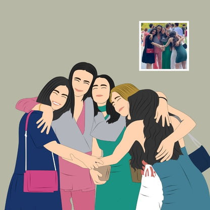 Retrato de foto personalizado minimal