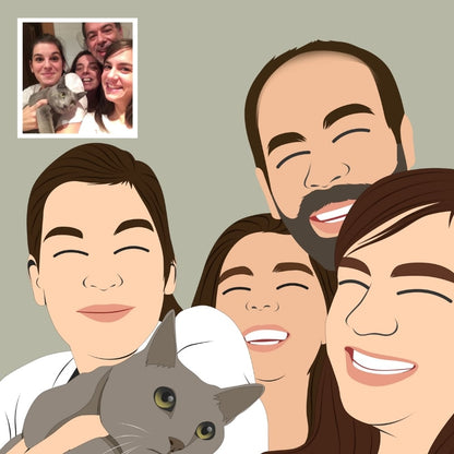 Retrato de foto personalizado minimal