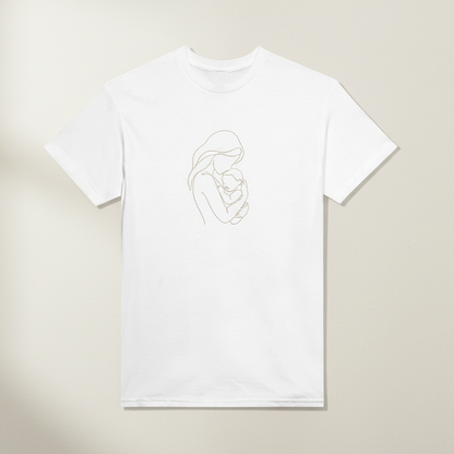 Camiseta bordada personalizada con foto o texto