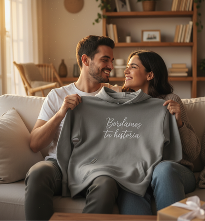 Sudadera bordada personalizada con foto color o silueta