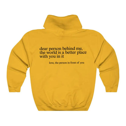 Hoodie viral "Dear Person behind Me"