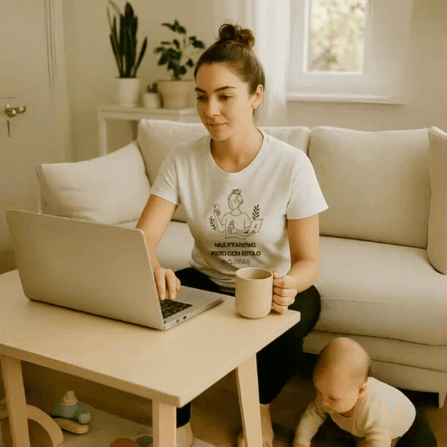 Camiseta “Multitasking" para madres emprendedoras