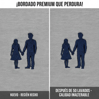 Sudadera bordada personalizada con foto color o silueta