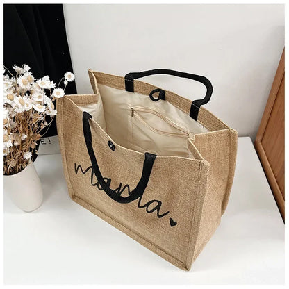 Tote Bag Mama de lino