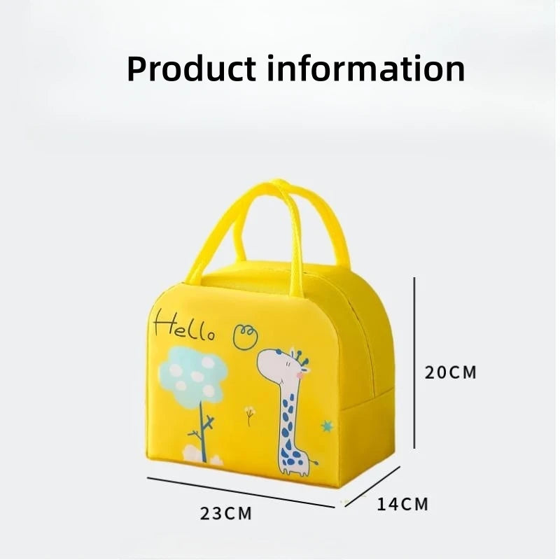 Portable Insulated Thermal Picnic Food Lunch Bag Box Cartoon Tote Food Fresh Cooler Bags Pouch For Women Girl Kids Children Gift