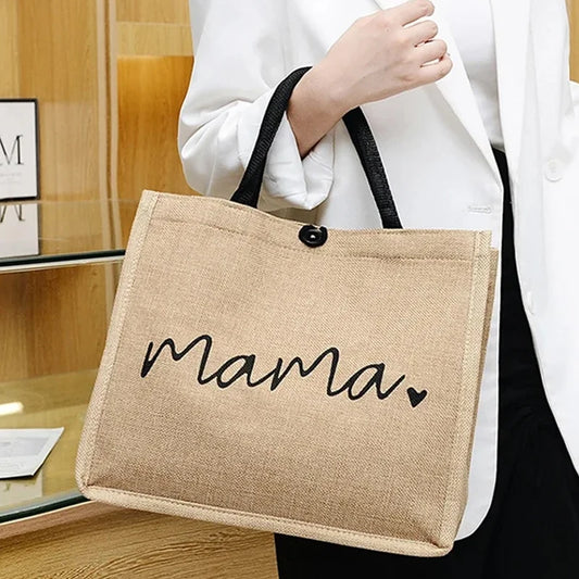 Tote Bag Mama de lino