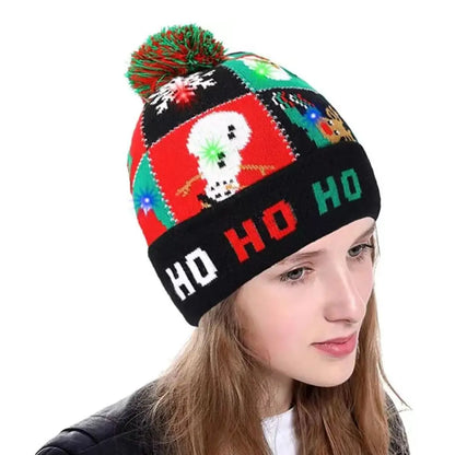 LED Christmas Knitted Hat