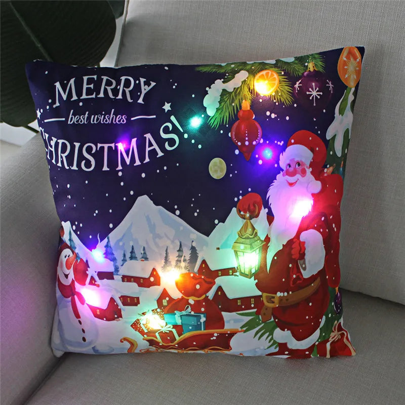 Christmas LED Pillow case