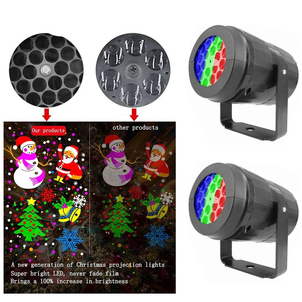 Christmas LED Snowflake Projector