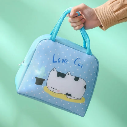 Portable Insulated Thermal Picnic Food Lunch Bag Box Cartoon Tote Food Fresh Cooler Bags Pouch For Women Girl Kids Children Gift