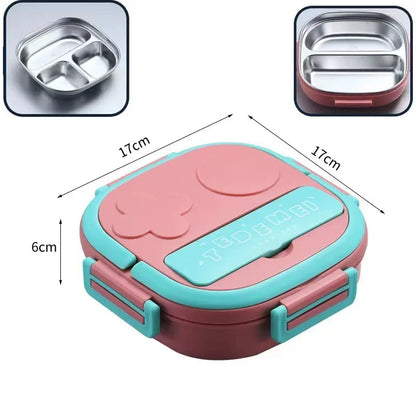 Outing Tableware 304 Portable Stainless Steel Lunch Box Baby Child Student Outdoor Camping Picnic Food Container Bento Box