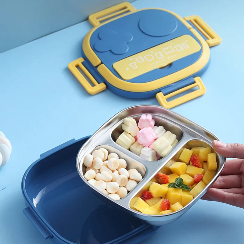 Outing Tableware 304 Portable Stainless Steel Lunch Box Baby Child Student Outdoor Camping Picnic Food Container Bento Box