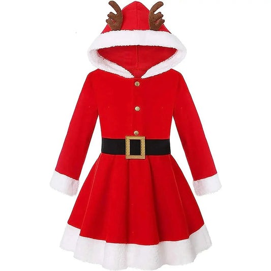 Girls Christmas Santa Claus Dress