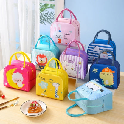 Portable Insulated Thermal Picnic Food Lunch Bag Box Cartoon Tote Food Fresh Cooler Bags Pouch For Women Girl Kids Children Gift