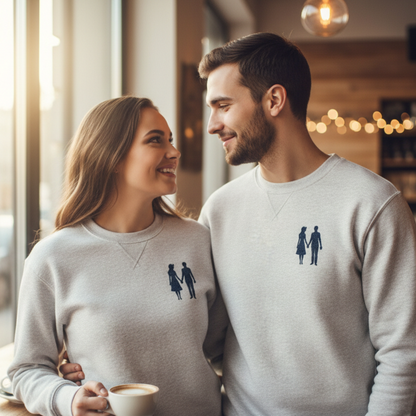 Sudadera bordada personalizada con foto color o silueta