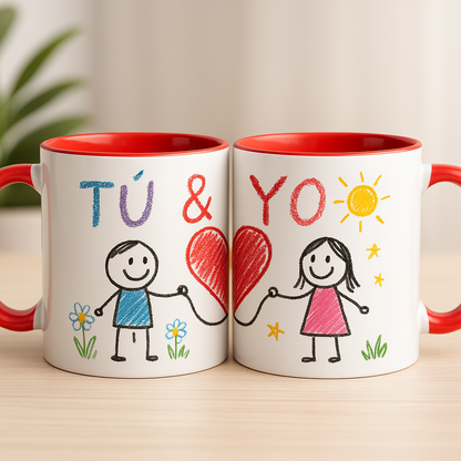 Taza “Dibujo de tu Peque” – 325 ml, doble cara, vista previa incluida