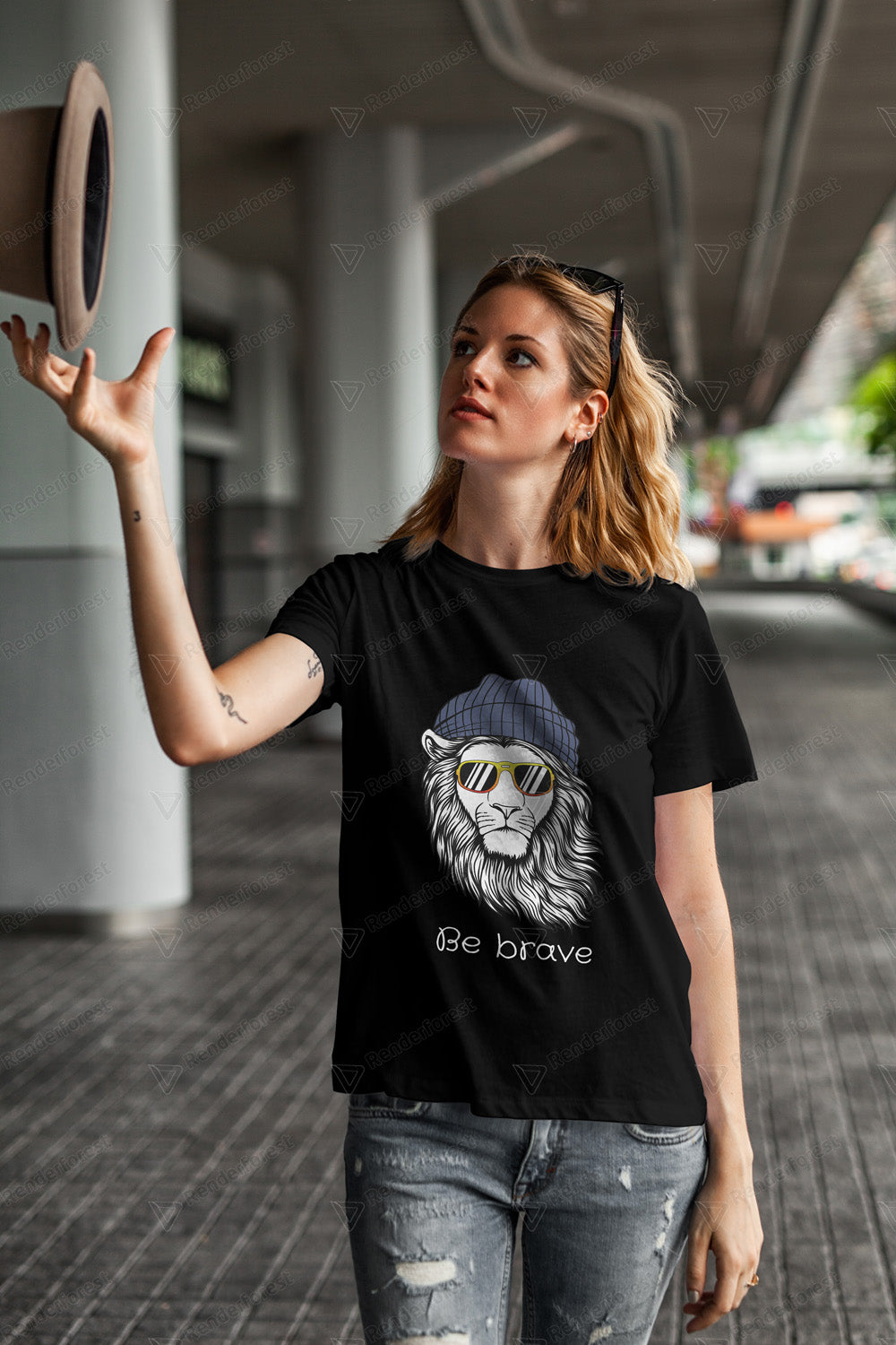 Camiseta unisex - León be brave