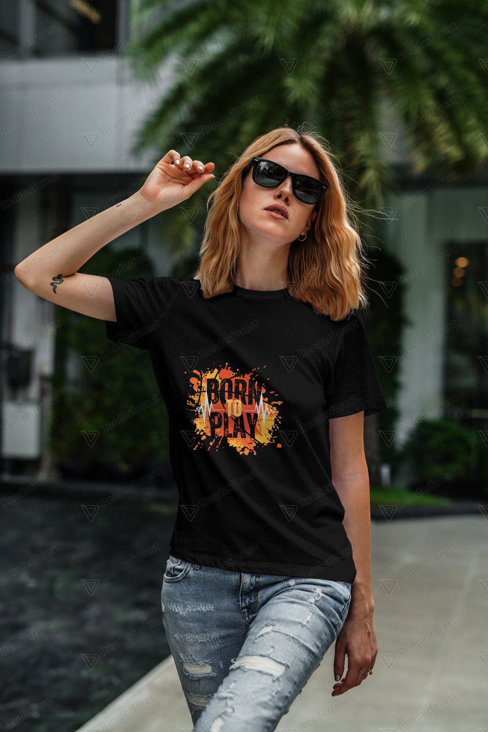 Camiseta unisex - Born to play