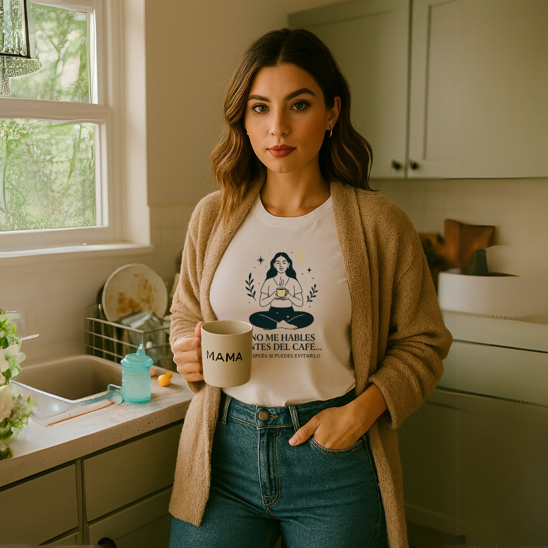 Camiseta divertida café